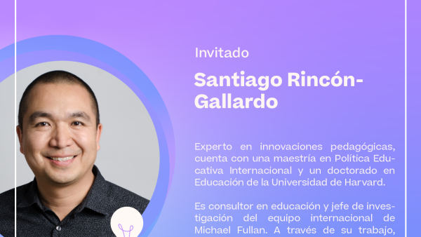imagen del afiche del evento con la cara del expositor