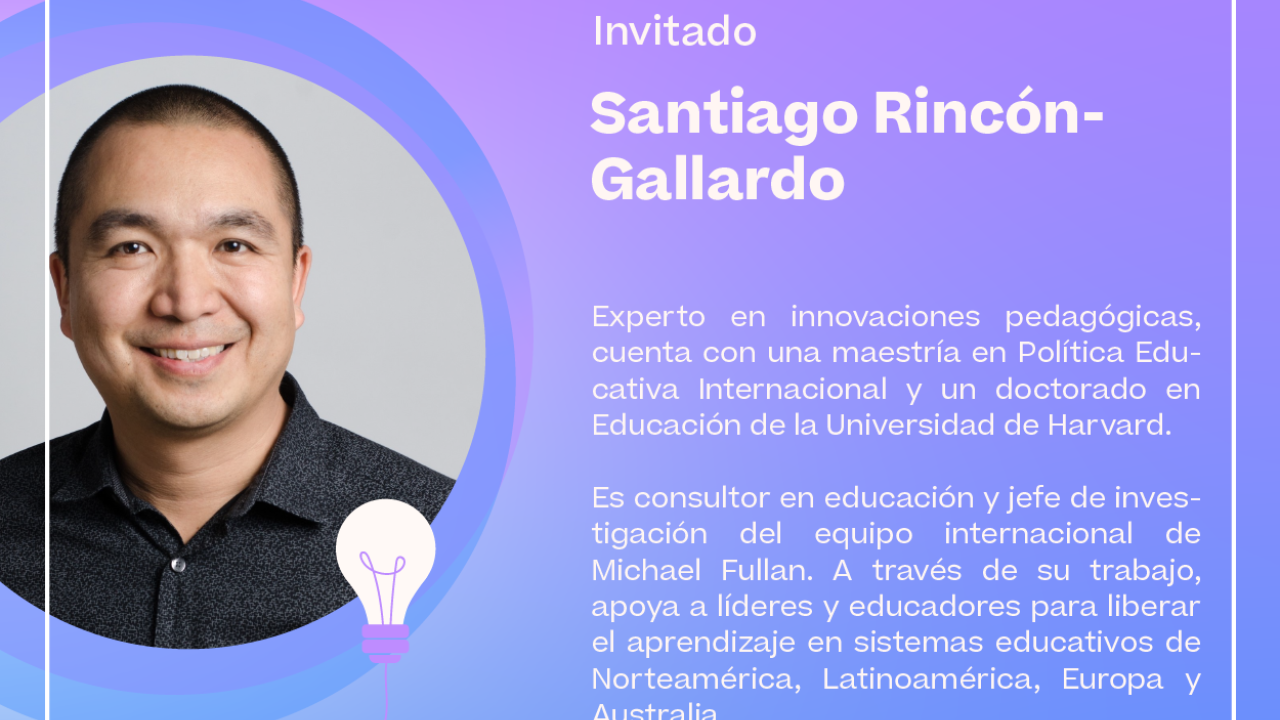 imagen del afiche del evento con la cara del expositor
